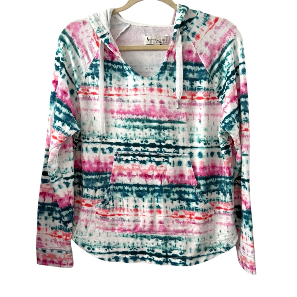 Koolaburra UGG Small Multicolor Tie-Dye Pullover Hoodie Soft Lightweight Lounge